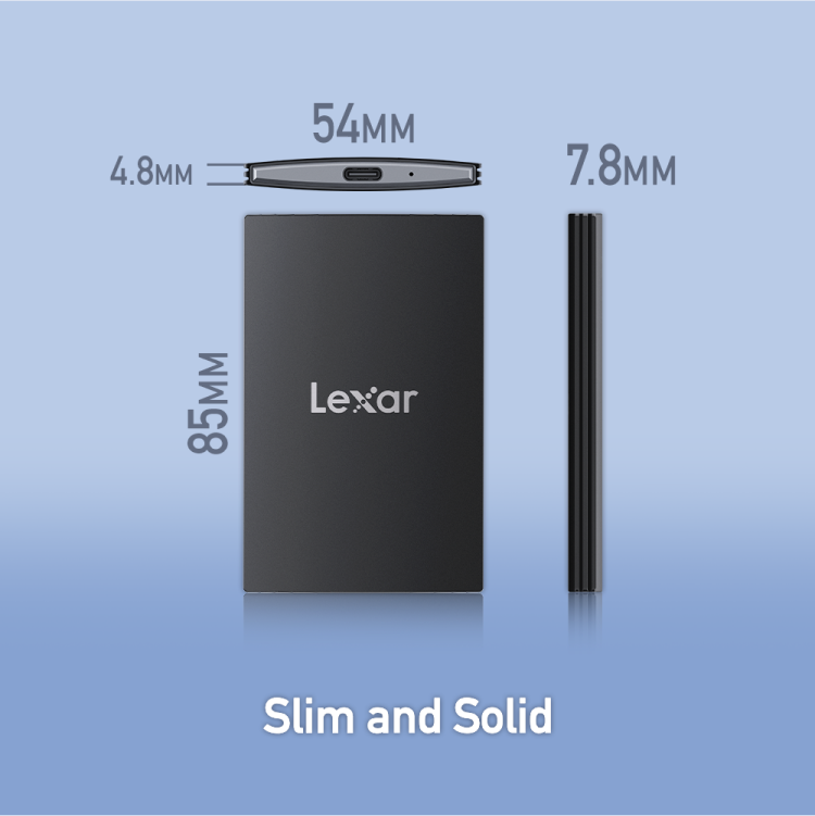 LEXAR SL500 PORTABLE SSD WITH MAGNETIC SET 1TB USB3.2 GEN2X2 UP TO 2000MBS-1800MBS LSL500M001T-RNBNG thumbnail 5