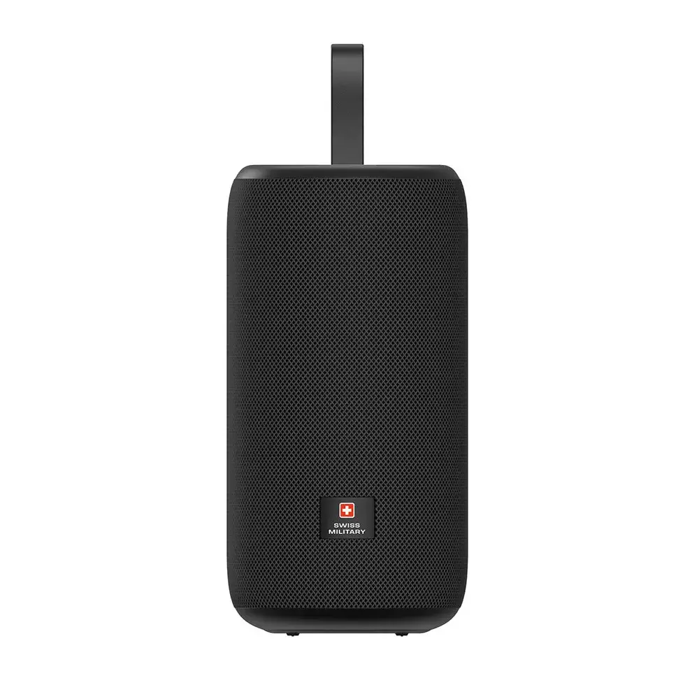 SWISS MILITARY 200W PMPO HIGH DEFINITION PORTABLE WIRELESS SPEAKER BLACK SM-SPKR-200W-18H-BLK thumbnail 2