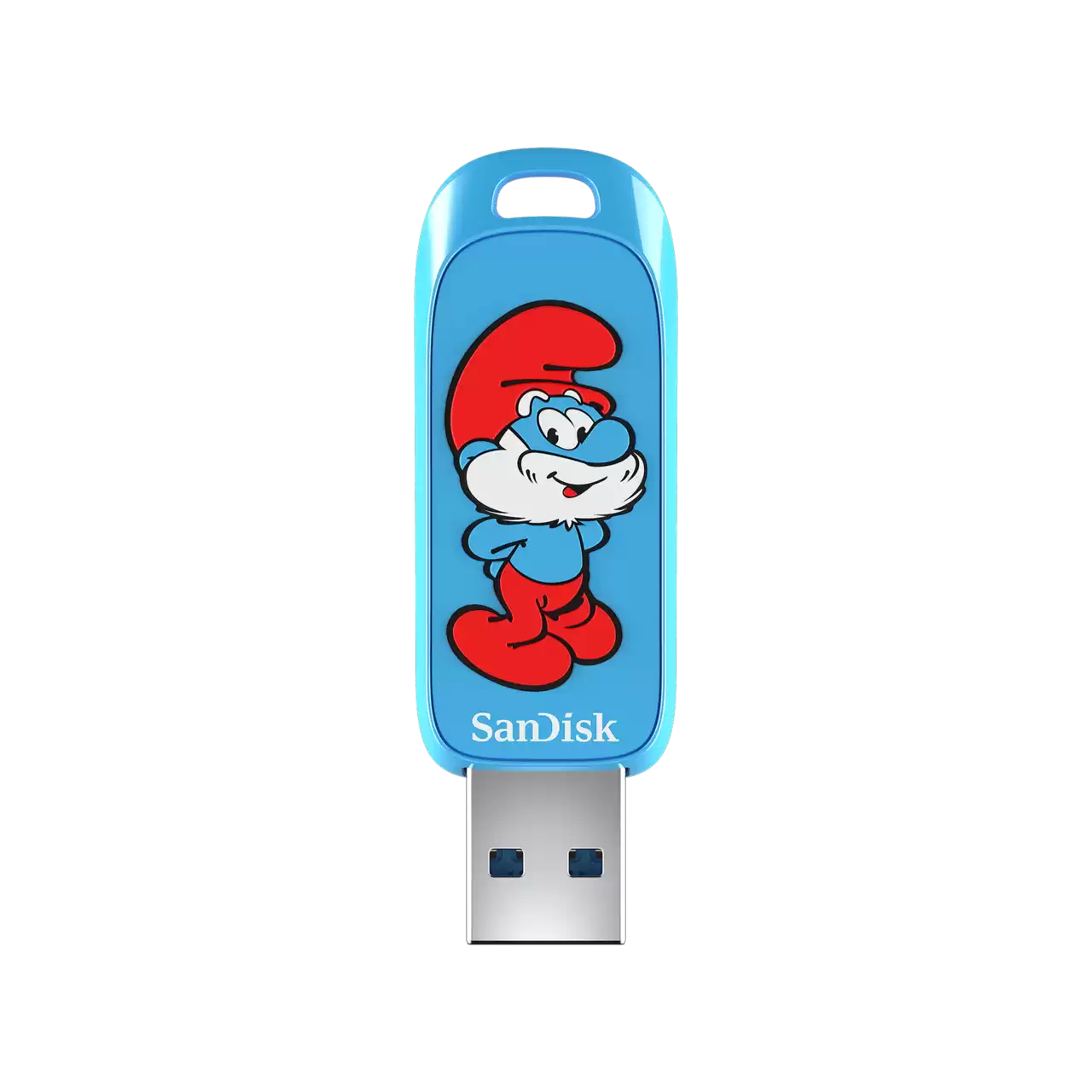 SANDISK SMURFS 128GB USB FLASH DRIVE PAPA SMURF EDITION SDCZIS-128G-G46