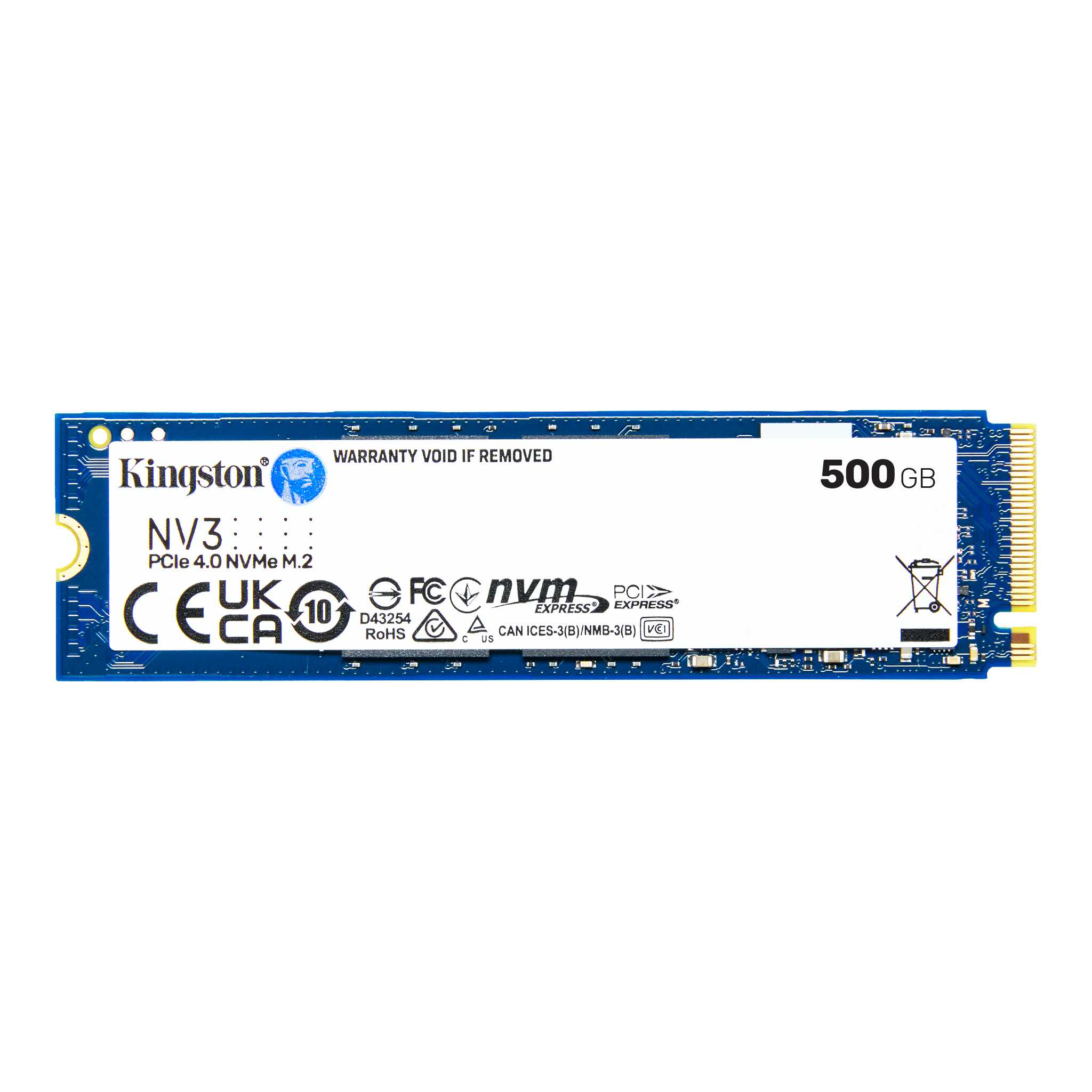 KINGSTON 500GB NV3 NVME M.2 PCIE 4.0 X 4 SSD SNV3S/500G thumbnail 3