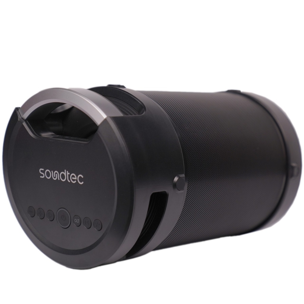 PORODO SOUNDTECH CAPSULE SPEAKER BLACK SILVER PDCAPSPK-BKSL thumbnail 2