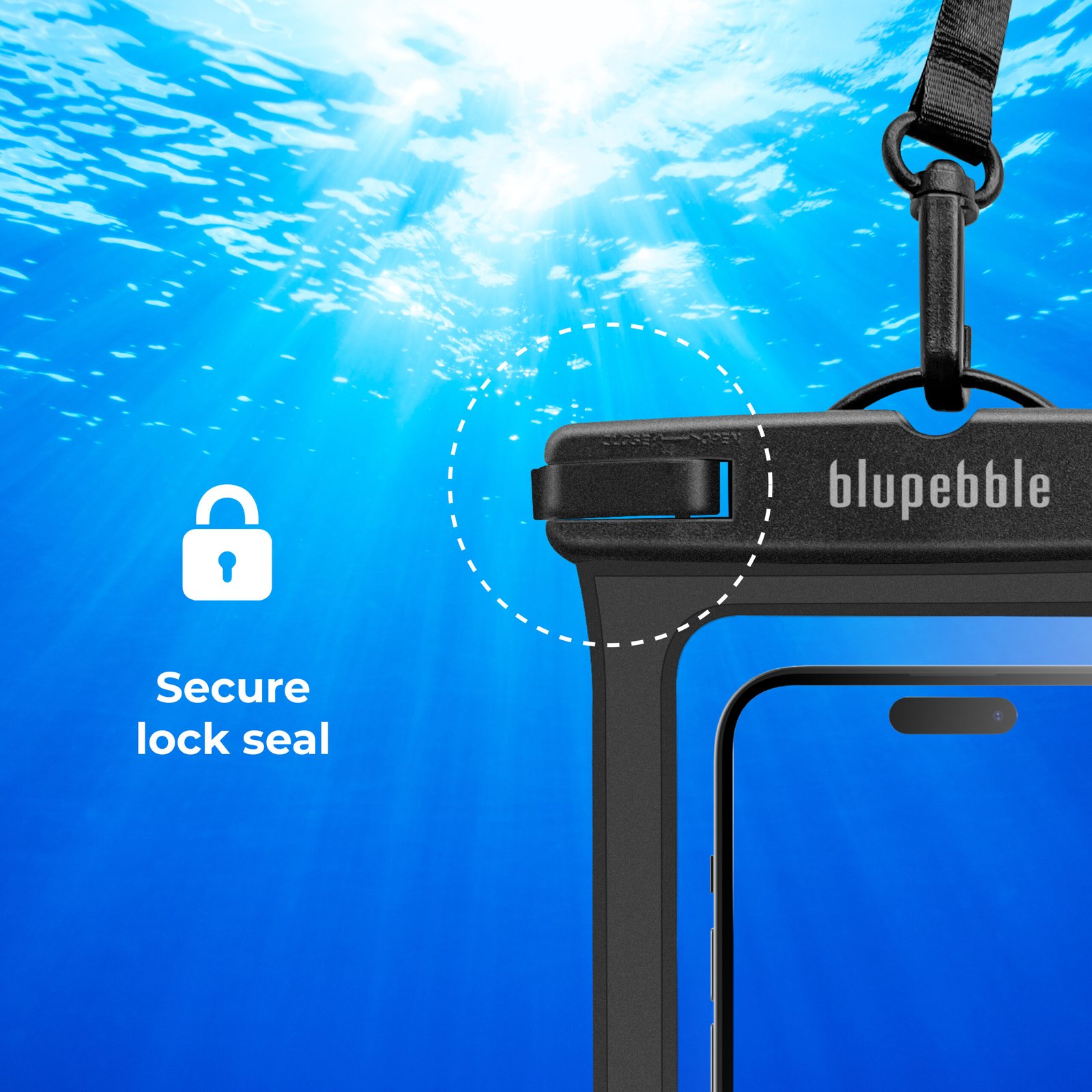 BLUPEBBLE SPLASH WATERPROOF BAG BLACK BP-SPLASH72-BK thumbnail 5