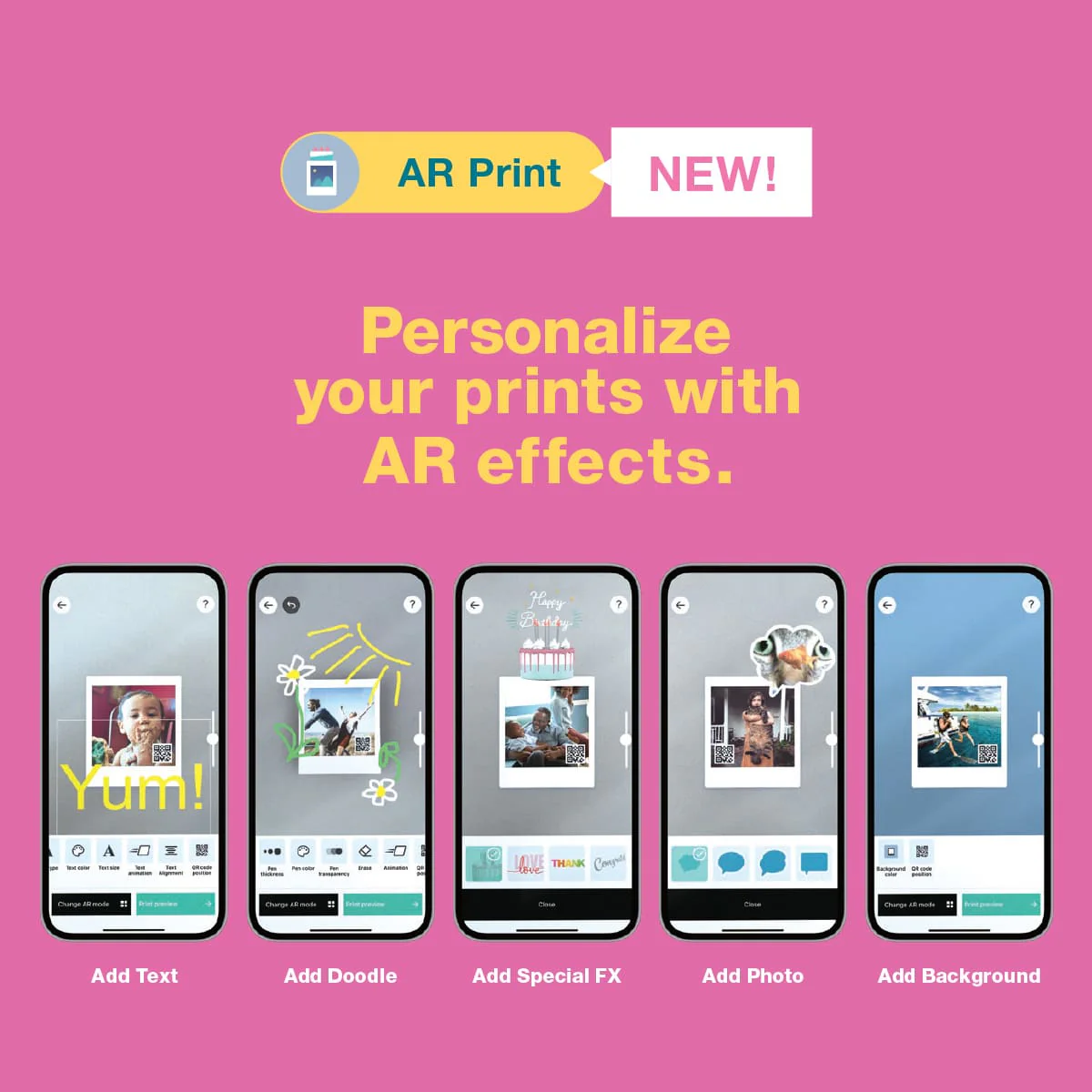 FUJIFILM INSTAX SQUARE LINK SMARTPHONE PRINTER WHITE thumbnail 7