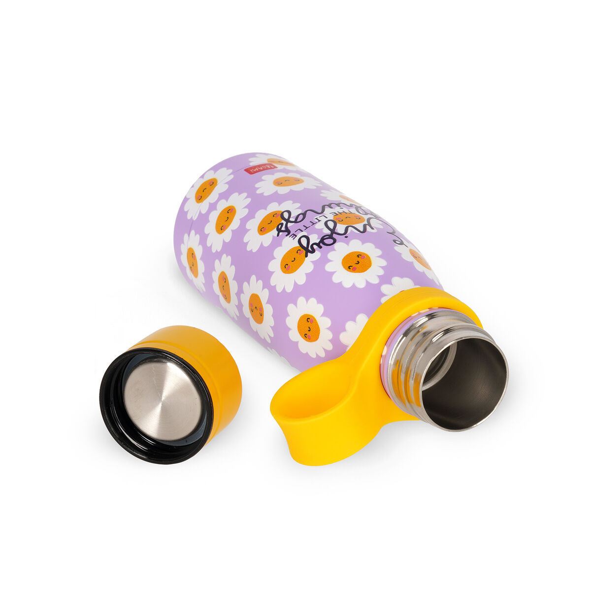 LEGAMI HOT AND COLD VACCUM BOTTLES ENJOY THE LITTLE THINGS 300ML YELLOW thumbnail 3