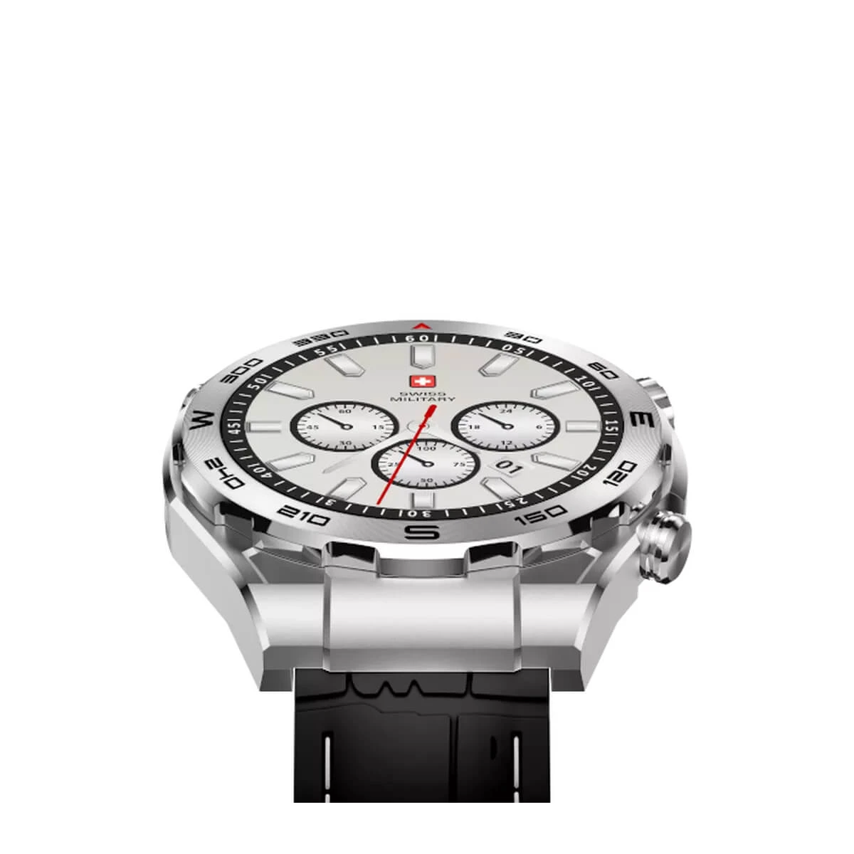 SWISS MILITARY DOM 3 WATCH WITH SILICONE STRAP BLACK SM-W-DOM3-SIF-BLKSIST-2PRESTP thumbnail 5