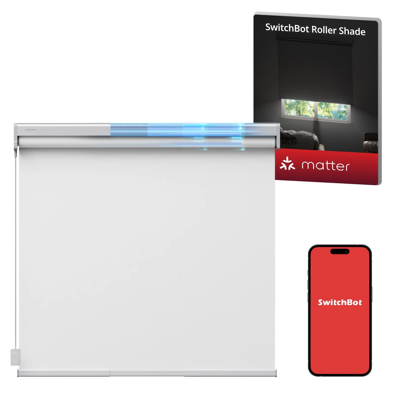 SWITCHBOT ADJUSTABLE SMART ROLLER SHADES SIZE-XL W5000000