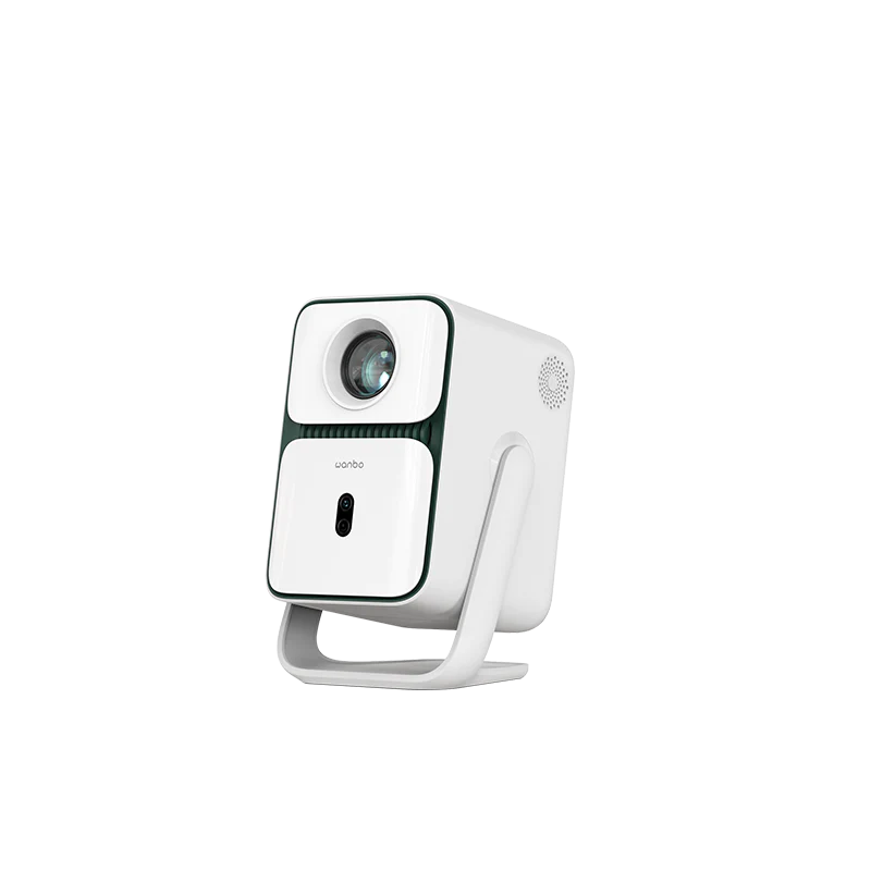 WANBO T2 ULTRA GIMBAL PROJECTOR 500 ANSI 1080P FULL HD WITH ANDROID TV 11 GLACIER WHITE