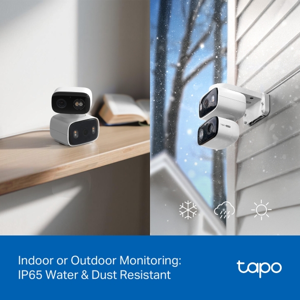 TPLINK TAPO INDOOR /OUTDOOR DUAL LENS PAN TILT SECURITY CAMERA TAPO C246D thumbnail 6