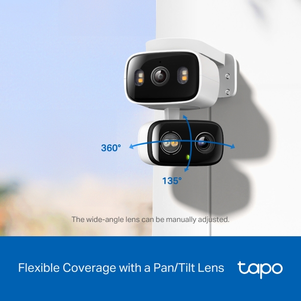 TPLINK TAPO INDOOR /OUTDOOR DUAL LENS PAN TILT SECURITY CAMERA TAPO C246D thumbnail 11