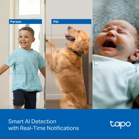 TP-LINK TAPO 4K ULTRA HD PAN-TILT AI HOME SECURITY WI-FI CAMERA TAPO C250 thumbnail 6