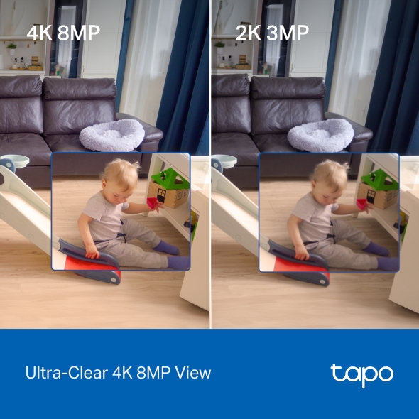 TP LINK 4K UKTRA HD PAN TILT AI HOME SECURITY WIFI CAMERA TAPO C260 thumbnail 4