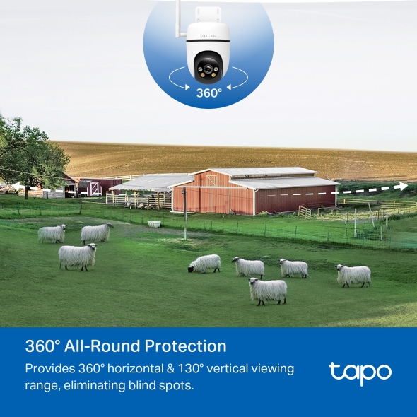 TP-LINK TAPO OUTDOOR PAN-TILT 4G LTE CAMERA TAPO C501GW thumbnail 5