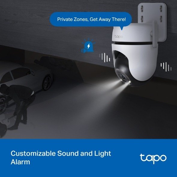 TP-Link Outdoor Pan Tilt Home Security WiFi Camera - Tapo C520WS thumbnail 7