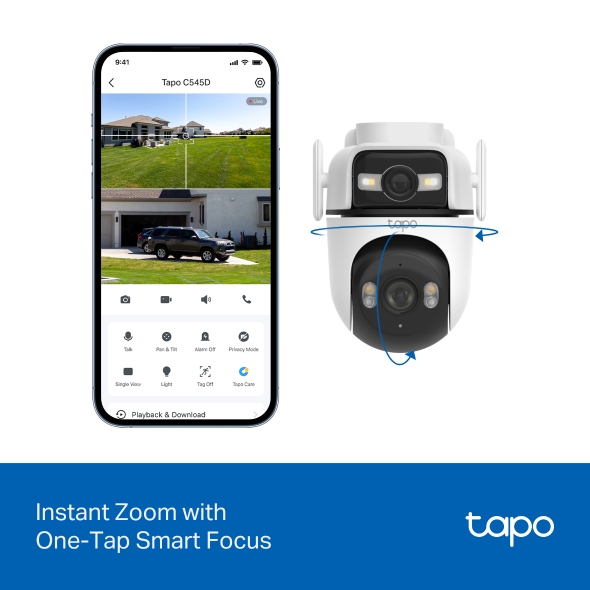 TP-LINK TAPO OUTDOOR DUAL LENS PAN-TILT SECURITY CAMERA TAPO C545D thumbnail 8