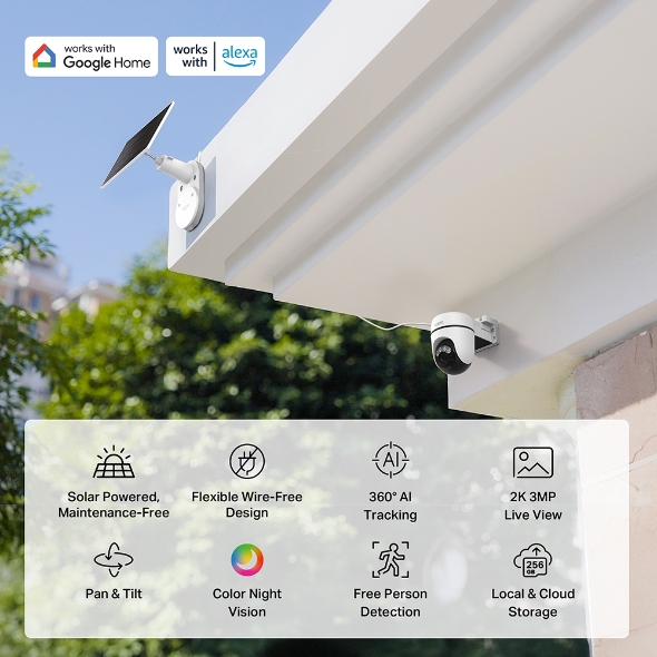 TP-LINK TAPO 2K SOLAR POWERED PAN-TILT SECURITY CAMERA KIT TAPO C610 KIT thumbnail 3