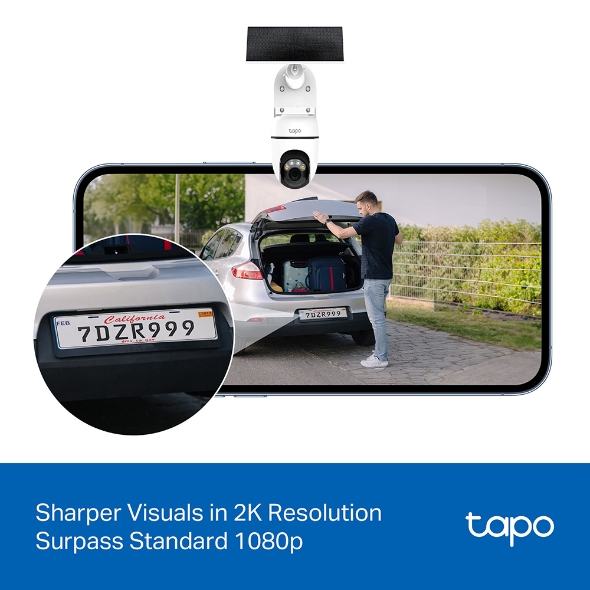 TP-LINK TAPO 2K SOLAR POWERED PAN-TILT SECURITY CAMERA KIT TAPO C610 KIT thumbnail 6