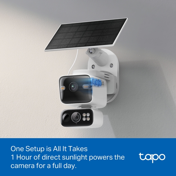 TP-LINK TAPO SOLAR POWERED DUAL LENS PAN-TILT SECURITY CAMERA KIT TAPO C645D KIT thumbnail 8