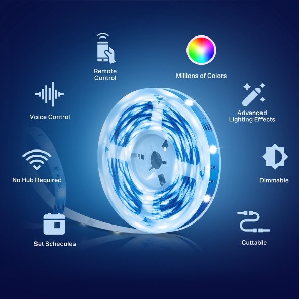 TP-Link Tapo Smart WiFi Multi-Color Light Strip - L900-5 thumbnail 2