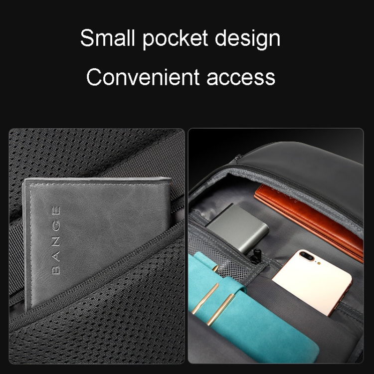 BANGE BACKPACK BLACK BG-7690 thumbnail 7