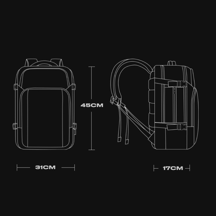 BANGE BACKPACK BLACK BG-7690 thumbnail 10