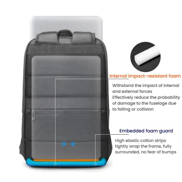 BANGE BACKPACK GRAY BG-3065 thumbnail 7