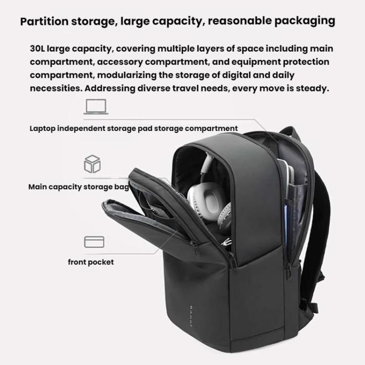 BANGE BACKPACK GRAY BG-3068 thumbnail 7