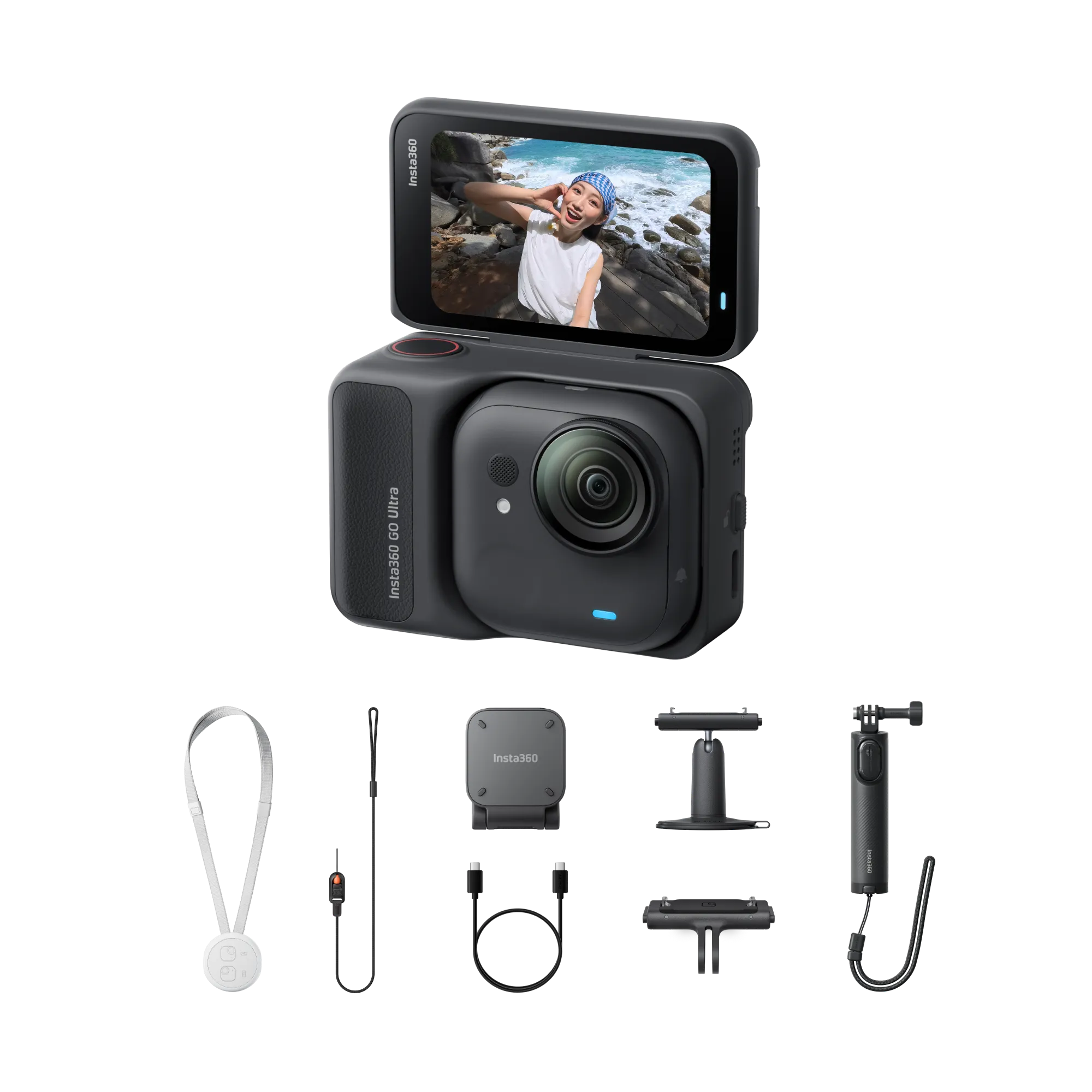 INSTA360 GO ULTRA ACTION CAMERA 4K CREATOR BUNDLE BLACK GOULTRA06