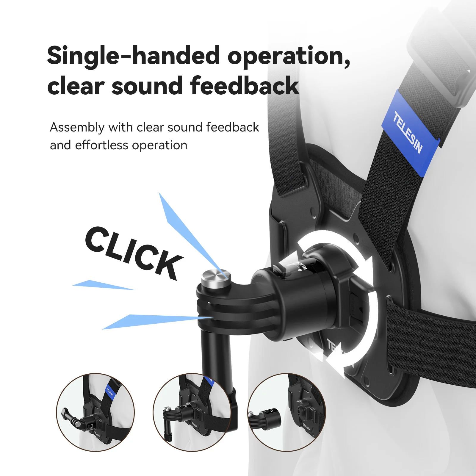 TELESIN QUICK RELEASE CHEST MOUNT S2-CGP-01 thumbnail 9
