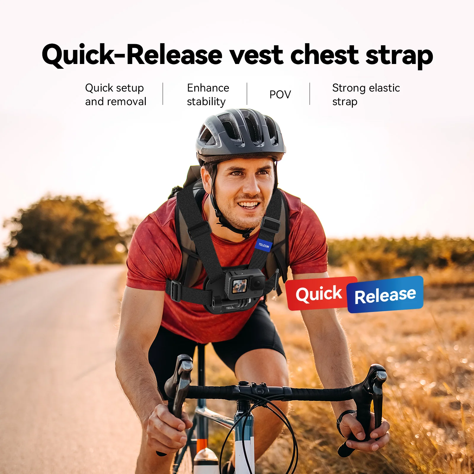 TELESIN QUICK RELEASE CHEST MOUNT S2-CGP-01 thumbnail 6