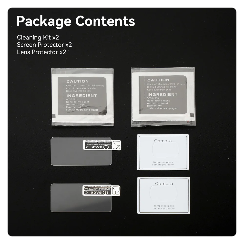 TELESIN POCKET 3 TEMPERED FILM SET POCKET3 S6-FLM-01-TDJ thumbnail 10