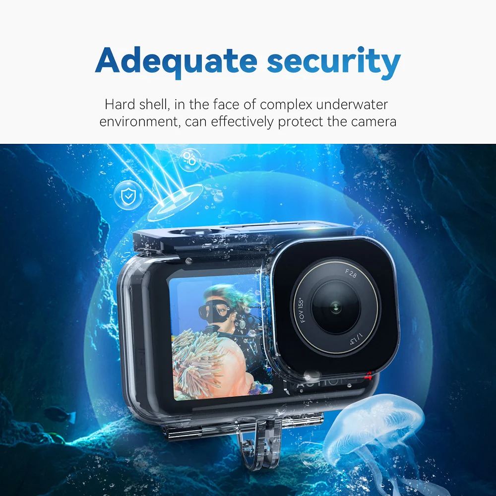 TELESIN ACTION 5 PRO WATERPROOF CASE OA-WTP-003 thumbnail 5