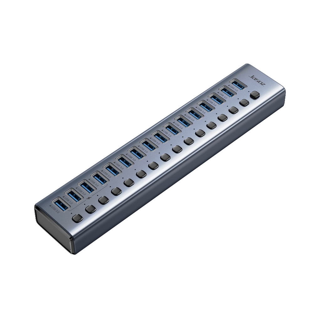MINDPURE 16 PORTS USB 3.0 HUB GRAY LX10783