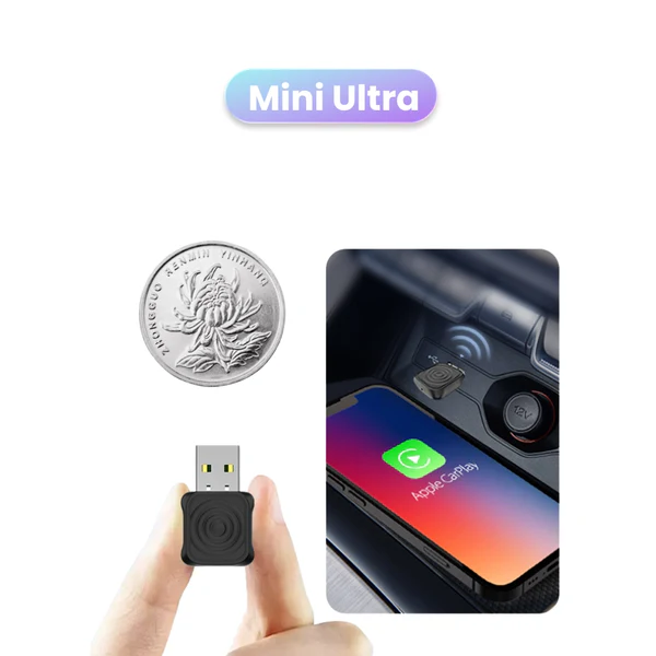 CARLINKIT MINI ULTRA CARPLAY WIRELESS ADAPTER BLACK thumbnail 4