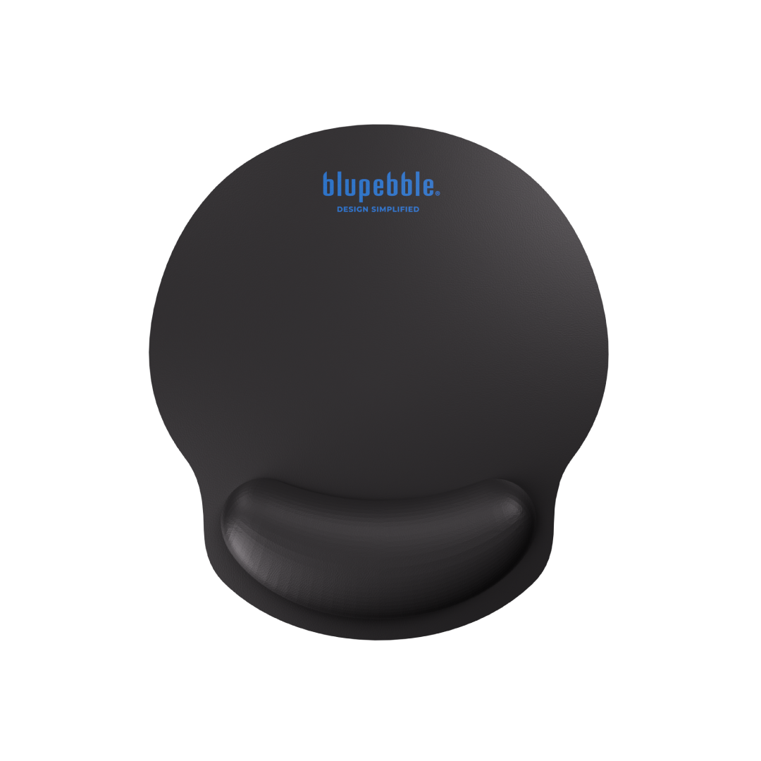 BLUPEBBLE GLIDE AIR OPTIMIZED ERGONOMIC MOUSE PAD BLACK BP-MPGLIDEAIR-BK
