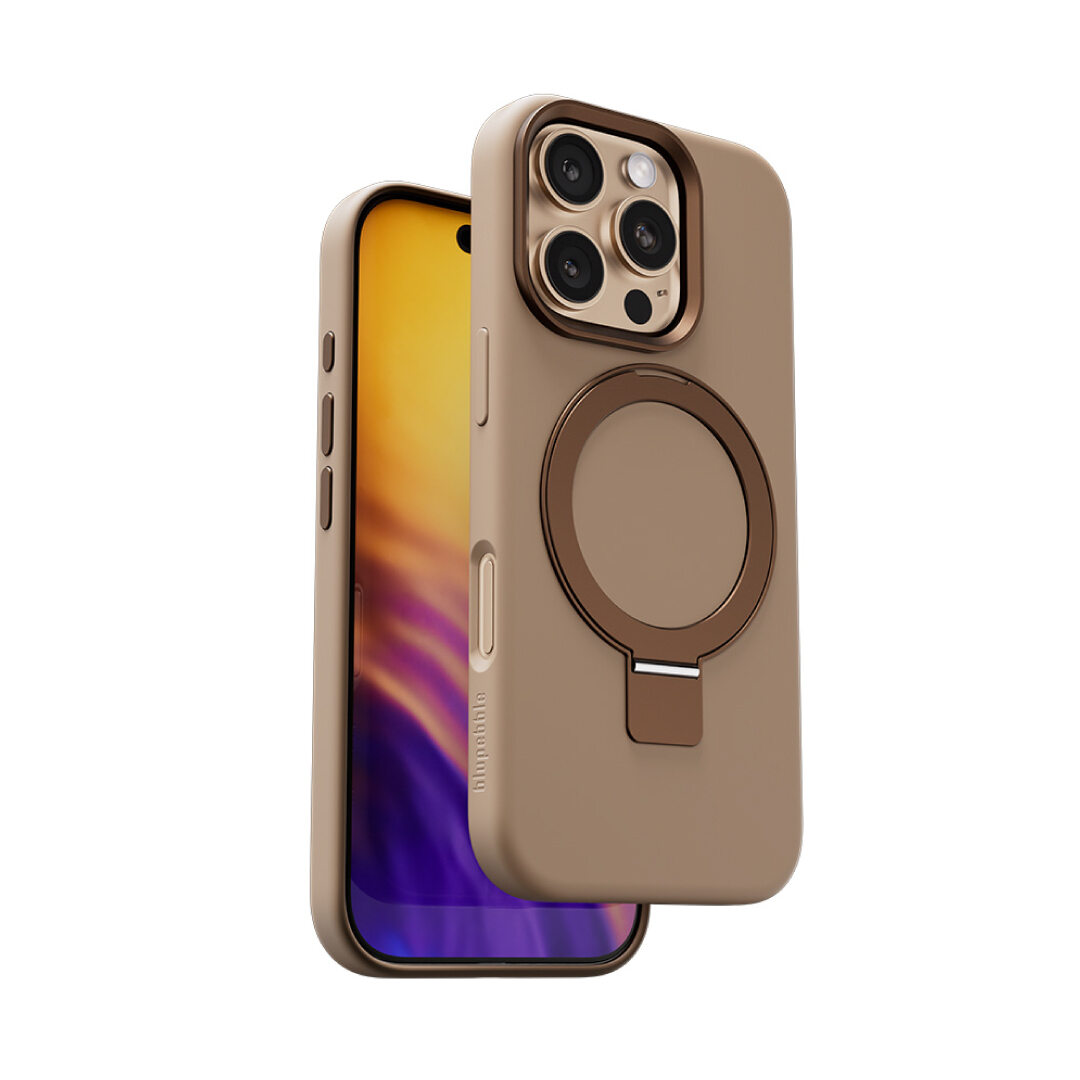 BLUPEBBLE IPHONE 16 PRO MAX RINGFLEX FOLDABLE KICKSTAND WITH MAGSAFE CASE DESERT BP-IPHRGFLX16MAX-DT
