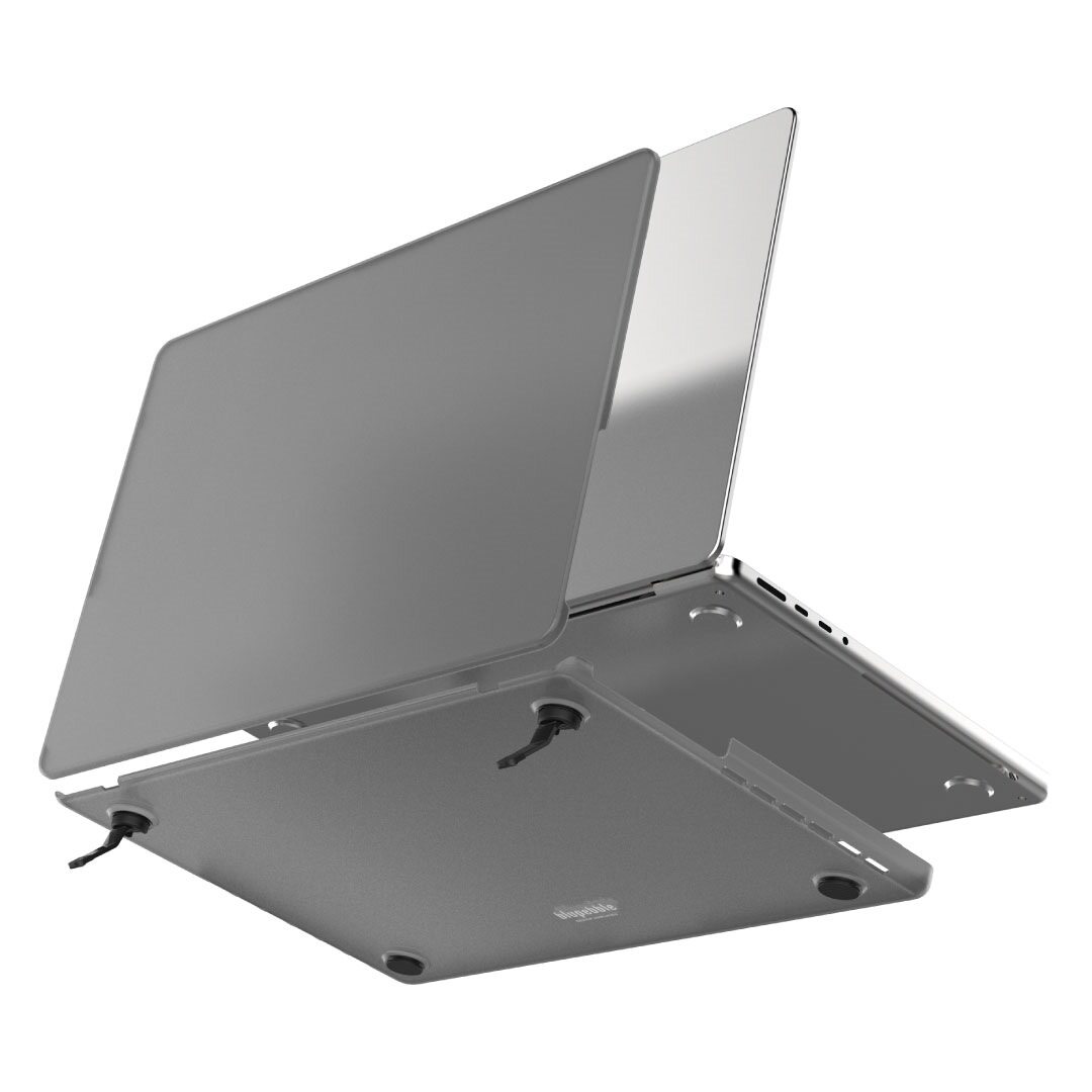 BLUPEBBLE MACBOOK AIR 13.6 INCH ARMOREDGE ULTRA-SLIM HARD CASE MATTE BLACK BP-ARM13AIR-MB