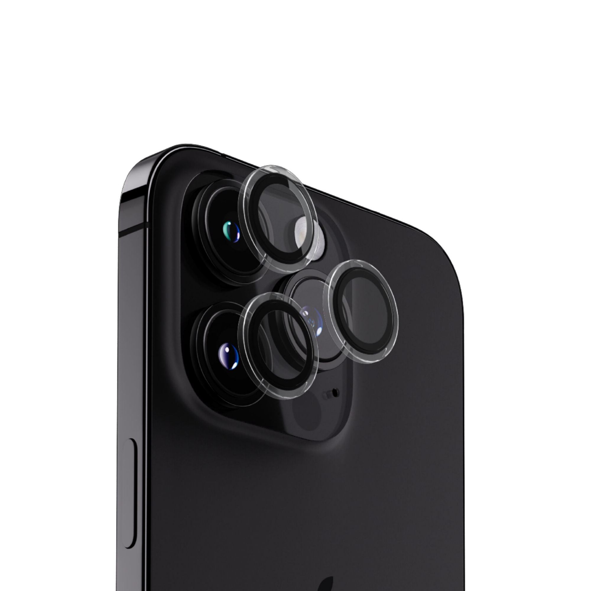 BLUPEBBLE IPHONE 15 PRO & 15 PRO MAX GRAPHENE CAMERA LENS GLASS BLACK BP-CAMERALENS15PRO-BLK