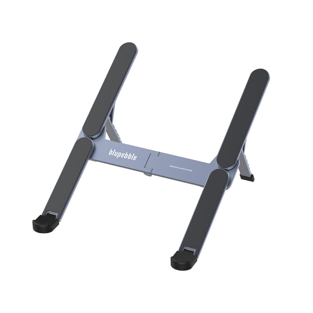 Blupebble FlexiStand Foldable Aluminium Alloy for 11-15" Laptop And Tablet Stand Gray BP-LPSTAND-GY