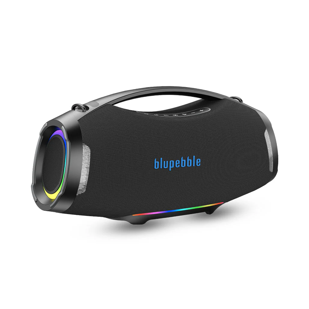 BLUPEBBLE THUNDERSTORM PORTABLE WIRELESS SPEAKER BLACK BP-TNDRSTRM-BK thumbnail 2