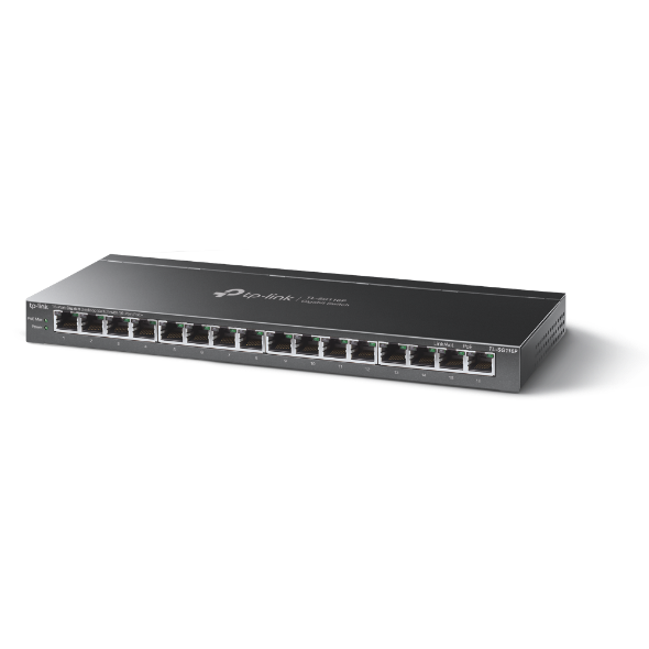 TP-LINK 16 PORT GIGABIT DESKTOP POE+ SWITCH TL-SG116P thumbnail 2