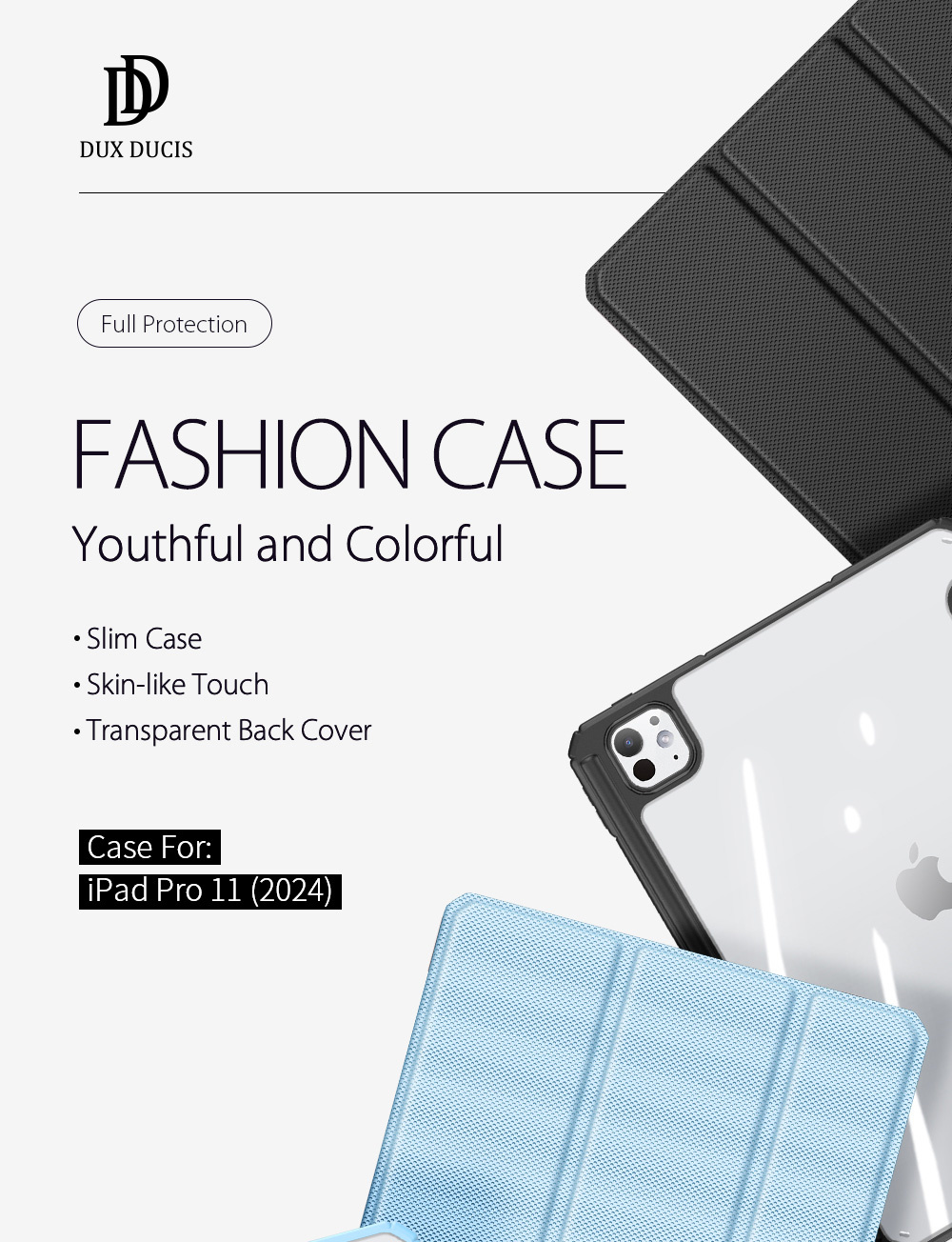 DUXDUCIS IPAD PRO 11 INCH TOBY SERIES CASE BLACK TOBY-0001 thumbnail 3
