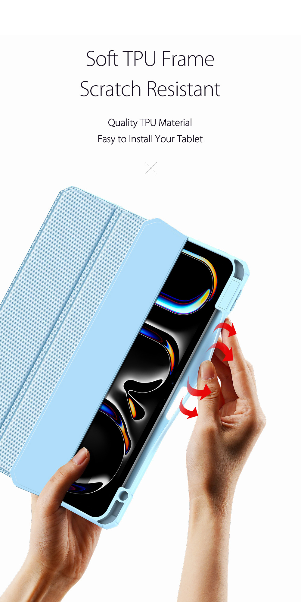 DUXDUCIS IPAD PRO 11 INCH 2024 TOBY SERIES CASE BLUE TOBY-0205 thumbnail 2