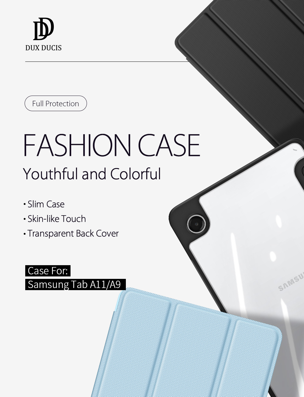 DUX DUCIS SAMSUNG TAB A11/A9 TOBY CASE BLACK TOBY-0234 thumbnail 4