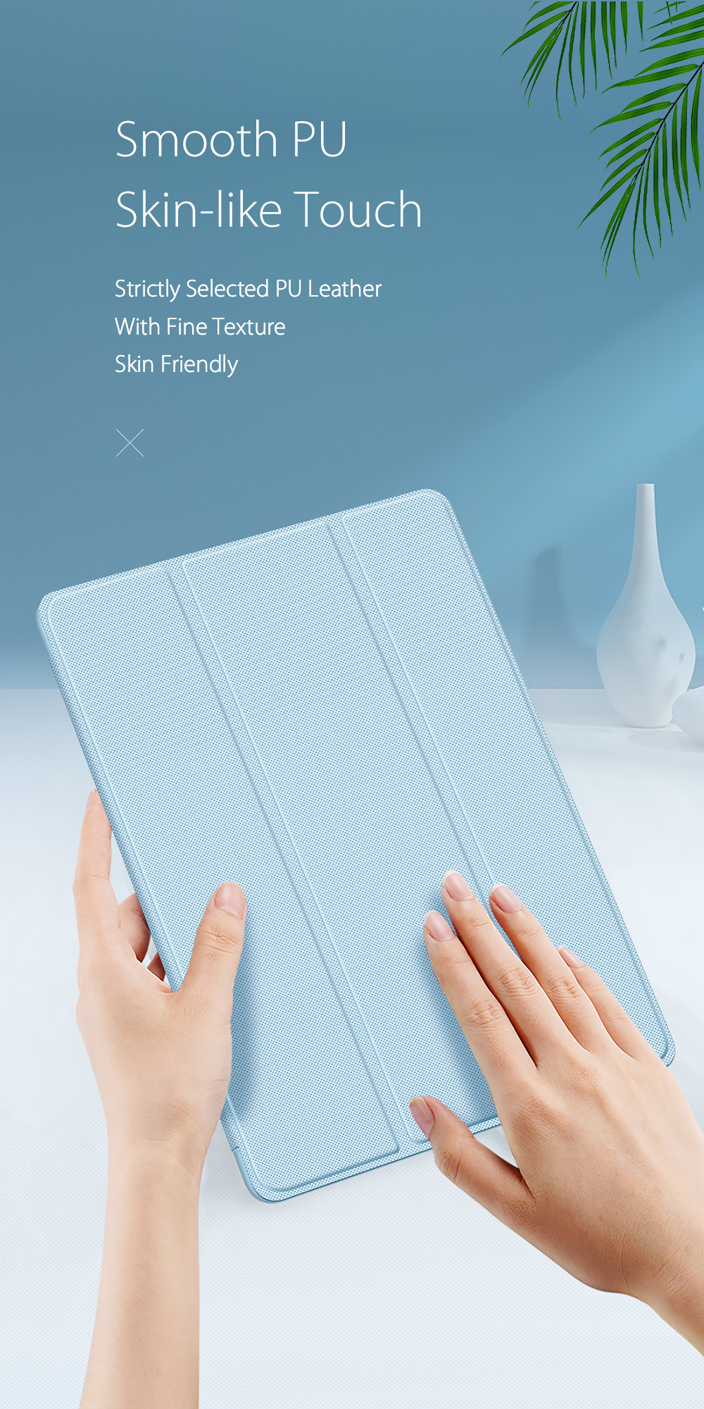 DUX DUCIS SAMSUNG TAB A11/A9 TOBY CASE LIGHT BLUE TOBY-0235 thumbnail 2