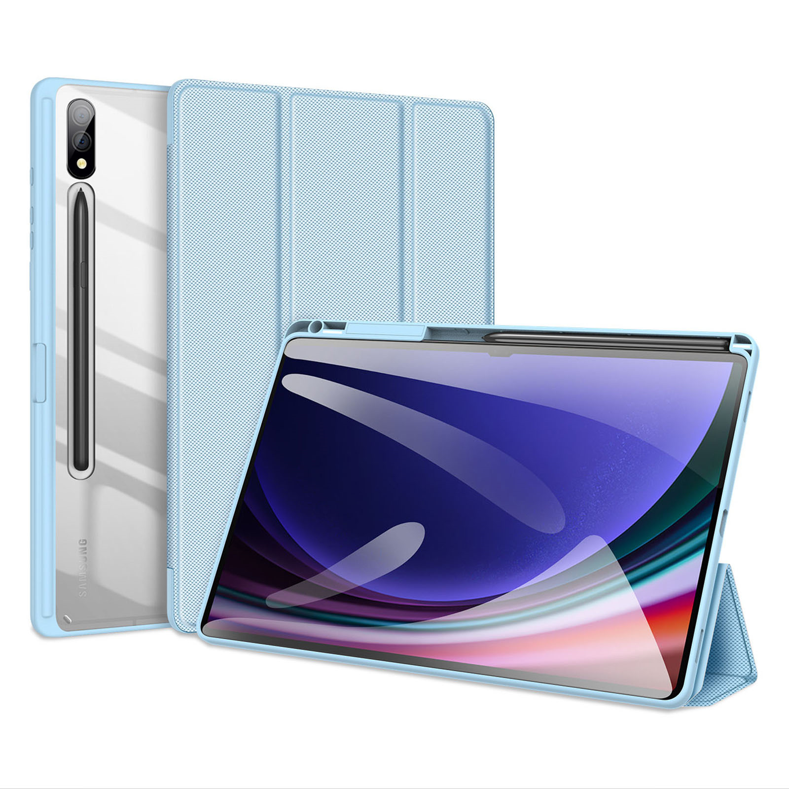 DUXDUCIS SAMSUNG TAB S10 PLUS/S9 PLUS/S9 FE PLUS TOBY SERIES CASE BLUE TOBY-0212