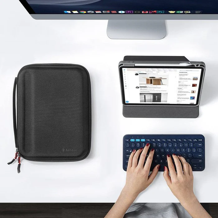 TOMTOC IPAD PRO 11 INCH SMART PAD FOLIO EVA CASE BLACK B06A2D1 thumbnail 10