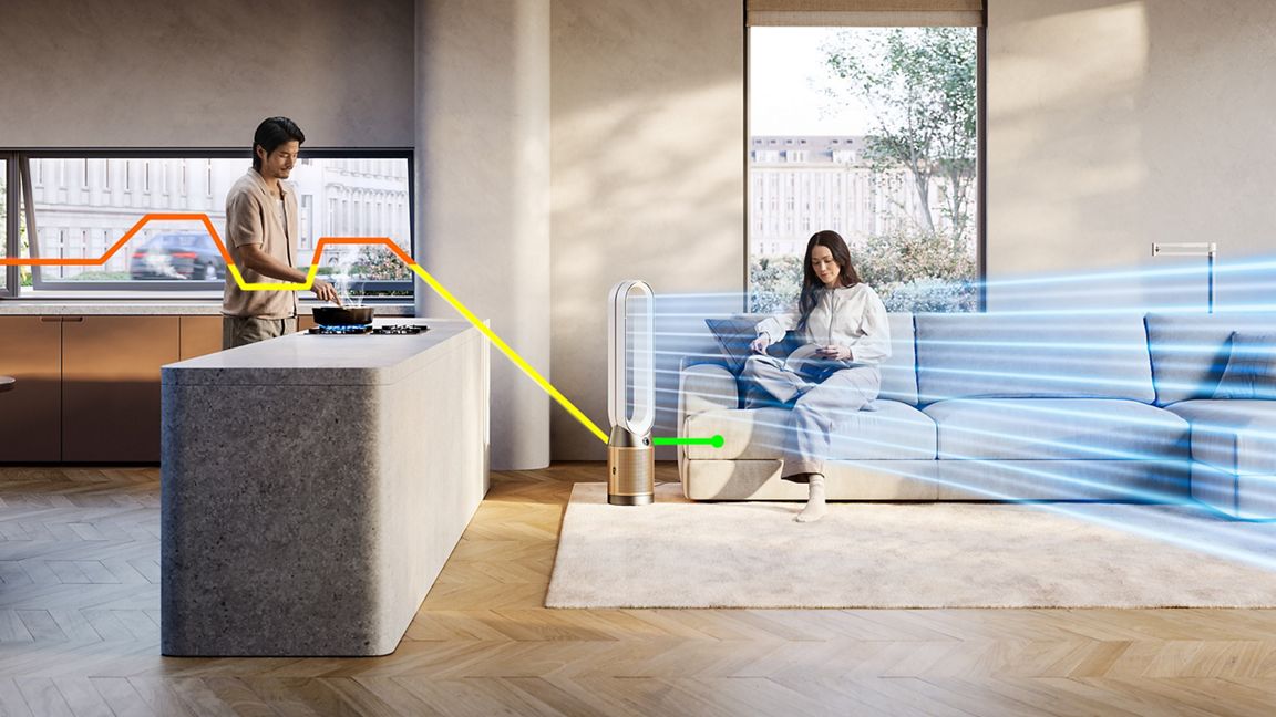 DYSON PURIFIER COOL PC2 DE-NOX WHITE GOLD TP12 thumbnail 2