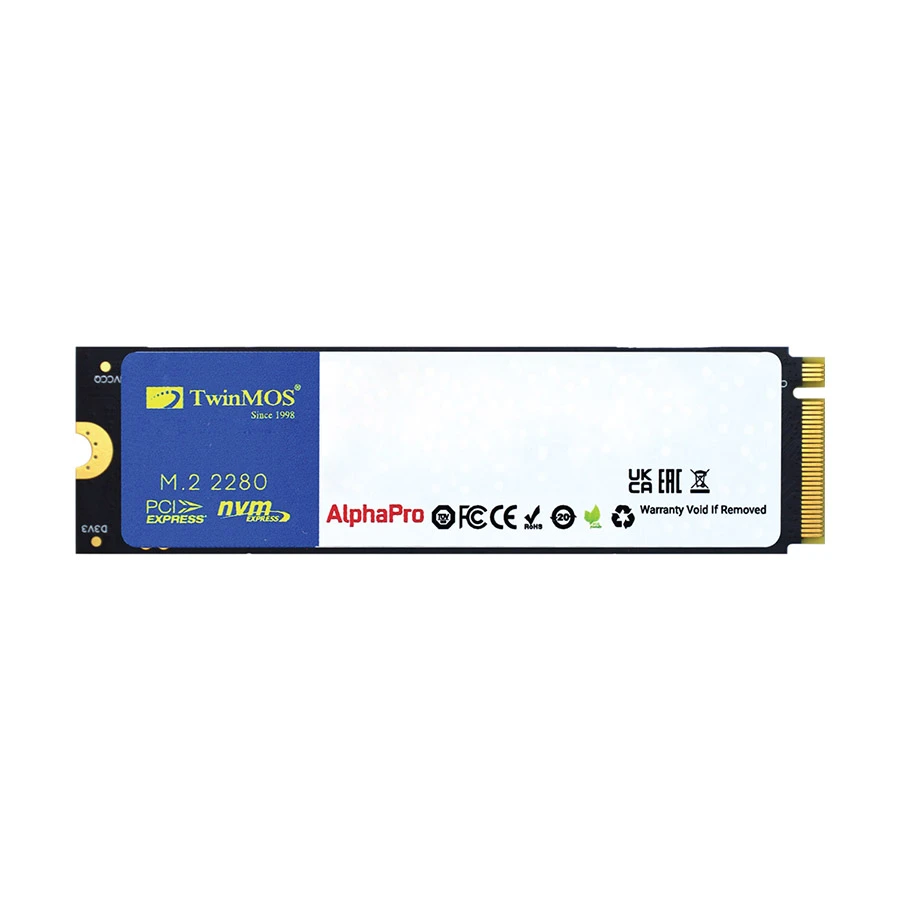 TWINMOS NVME ALPHAPRO M.2 2280 NVME SSD 512GB PCIE GEN3 X4 INTERNAL SOLID STATE DRIVE NVME512GB2280A