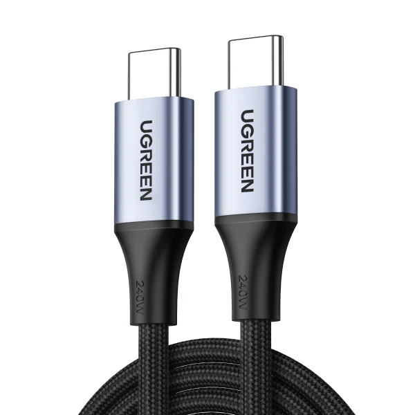 UGREEN USB-C TO USB-C CABLE 240W ALUMINUM CASE WITH BRAID 2M SPACE GRAY 90440