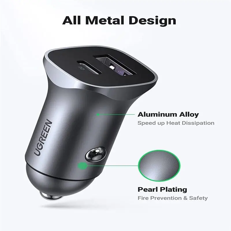 UGREEN 2 PORT FAST CAR CHARGER 30W 25845 thumbnail 2